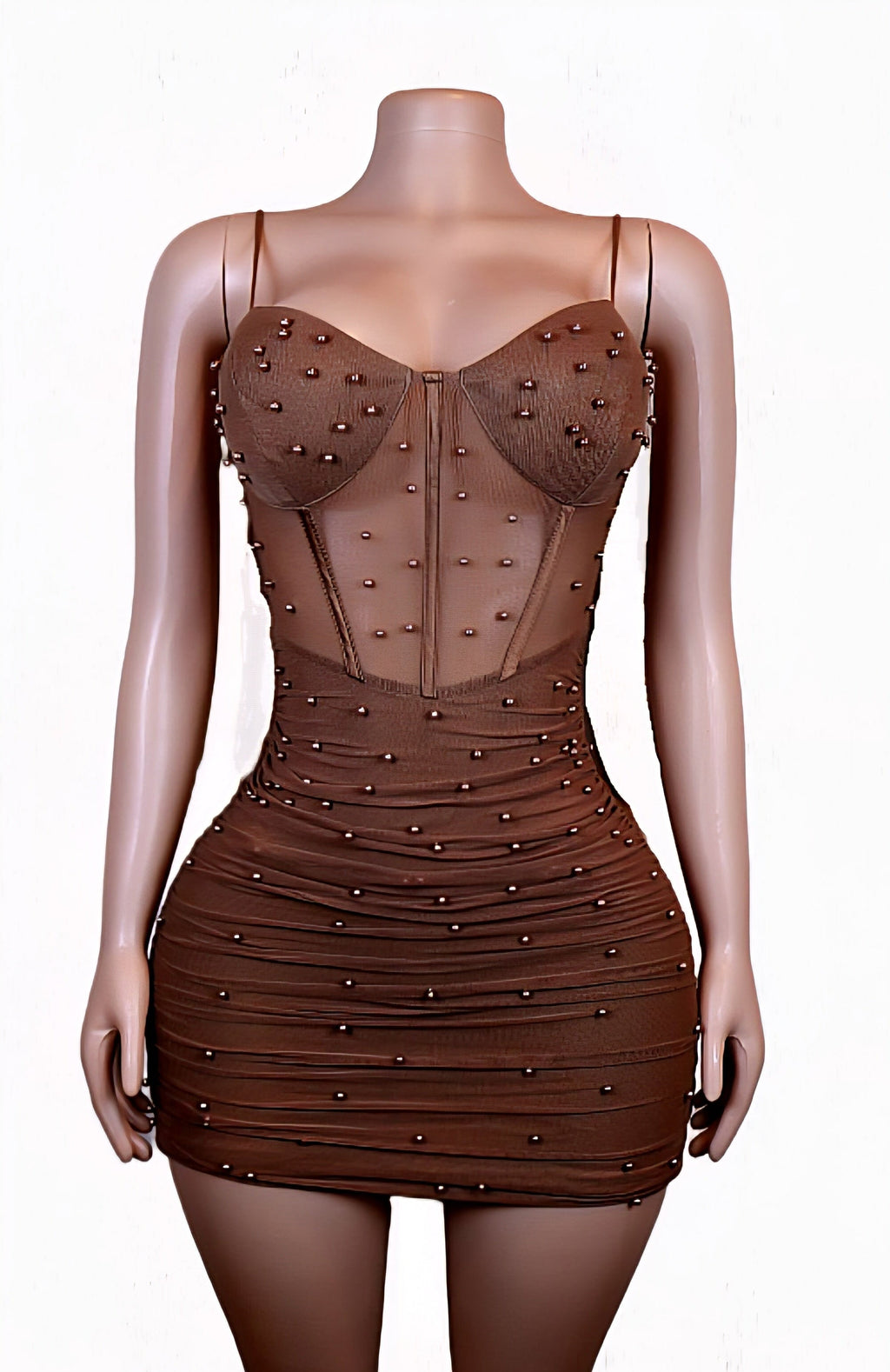 Mini Mesh Dress
Mocha Mousse